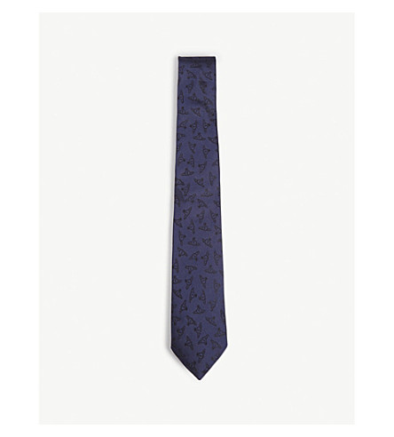 [해외] VIVIENNE WESTWOOD Sketched orb silk tie