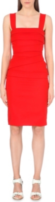 PREEN Dew stretch-crepe dress (Red