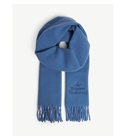 [해외] VIVIENNE WESTWOOD Logo wool scarf