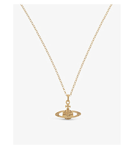 [해외] VIVIENNE WESTWOOD JEWELLERY Mini Bas Relief diamante orb necklace