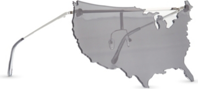 JEREMY SCOTT Map sunglasses (Dark grey