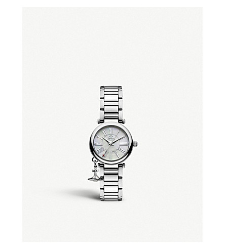 [해외] VIVIENNE WESTWOOD VV006PSLSL Mother Orb stainless steel watch