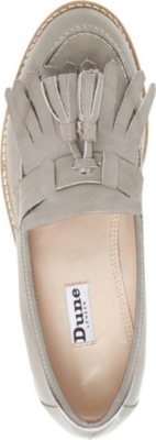 dune flatform loafers