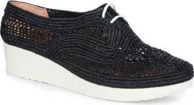 ROBERT CLERGERIE Vicole raffia wedge brogues