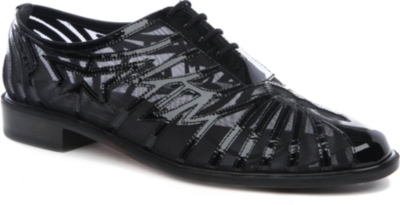 ROBERT CLERGERIE Jalatoe patent and mesh brogues
