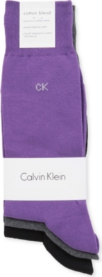 CALVIN KLEIN Three pack logo socks