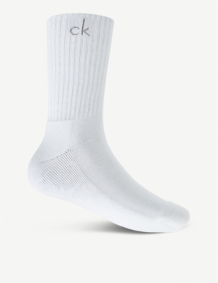CALVIN KLEIN Pack of three athletic ribbed socks