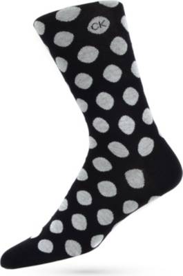 CALVIN KLEIN Giza big dot socks