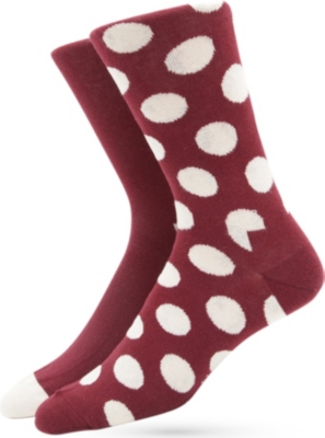 HAPPY SOCKS Pack of two Big Dot socks