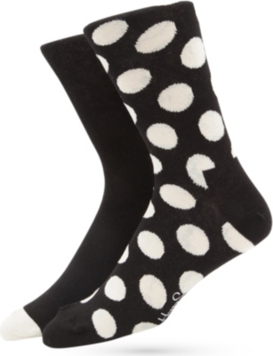 HAPPY SOCKS Pack of two Big Dot socks