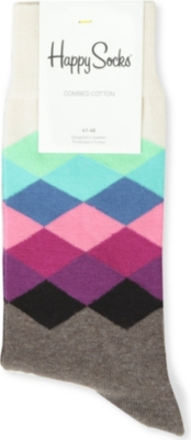 HAPPY SOCKS Faded Diamond socks
