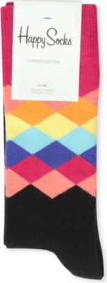HAPPY SOCKS Faded Diamond socks