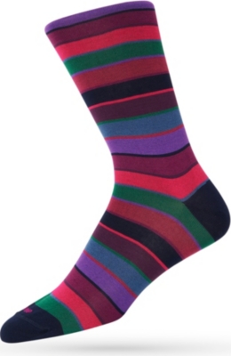 DUCHAMP Split Stripe socks (Pansy