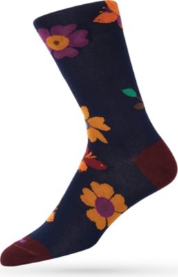 DUCHAMP Garden Whimsy socks (Smalt