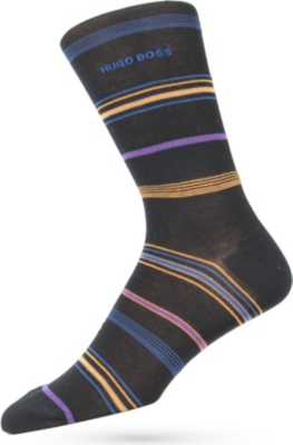 HUGO BOSS Striped cotton socks