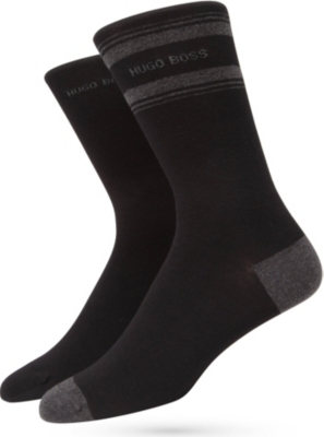 HUGO BOSS Pack of two combed cotton socks