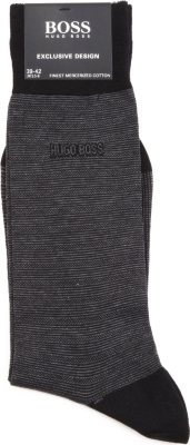 HUGO BOSS Tonal-striped socks