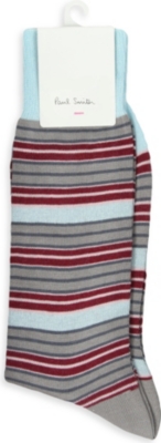 PAUL SMITH Reverse stripe socks