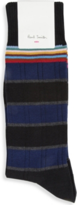 PAUL SMITH Ribbed striped socks