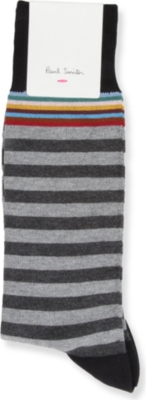 PAUL SMITH Multi top-stripe sock