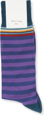 PAUL SMITH Multi top-stripe sock