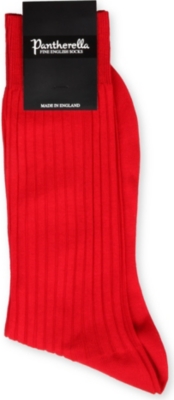 PANTHERELLA Ribbed cotton-blend socks