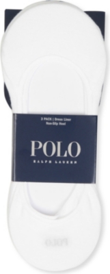 RALPH LAUREN Pack of three no-show liner socks