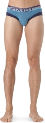 2(X)IST Sail Sculted striped brief