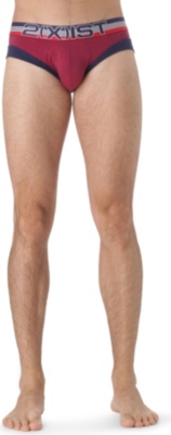 2(X)IST Sail Sculted striped brief