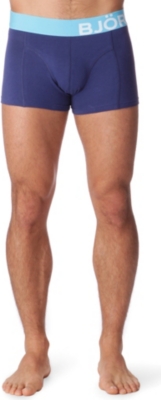BJORN BORG Contrast-waistband side-logo trunks