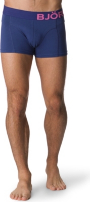 BJORN BORG Contrast-waistband side-logo trunks