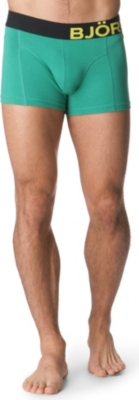 BJORN BORG Contrast-waistband side-logo trunks