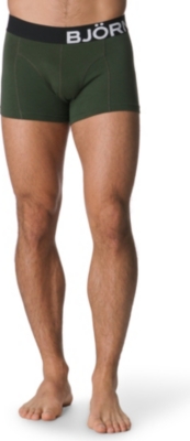 BJORN BORG Contrast-waistband side-logo trunks