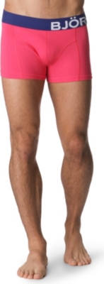BJORN BORG Contrast-waistband side-logo trunks
