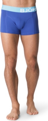 BJORN BORG Contrast-waistband side-logo trunks