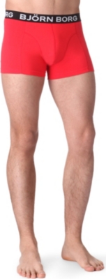 BJORN BORG Pack of two stretch-cotton trunks