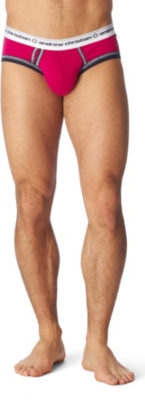 ANDREW CHRISTIAN Tighty Whitie Punked briefs (Fucsia/navy