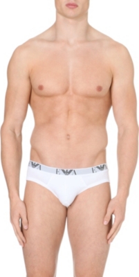 ARMANI Pack of three logo briefs