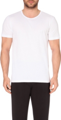 ARMANI Pack of three plain cotton t-shirts