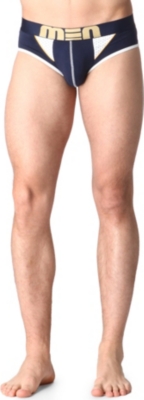 MEN Mesh-detail briefs