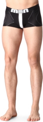 MEN Inverted mesh-arrow detail trunks
