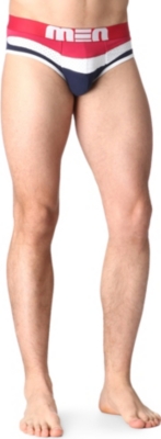 MEN Wave mesh-detail briefs