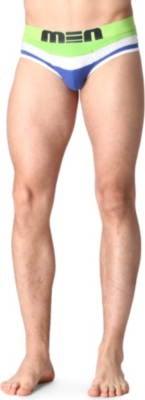 MEN Wave mesh-detail briefs