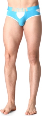 MEN Teardrop mesh-detail briefs