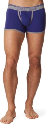 DIESEL Plain long pipping trunks