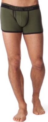 DIESEL Plain long pipping trunks