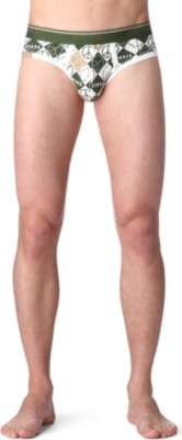 DIESEL Stretch-cotton Peace briefs