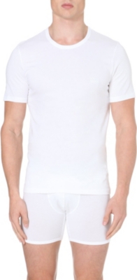 HUGO BOSS Pack of three plain cotton t-shirts