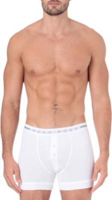HUGO BOSS Cotton button-fly trunks