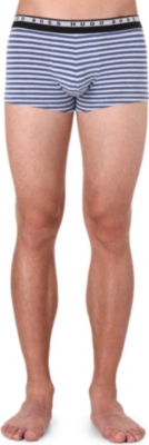 HUGO BOSS Striped stretch-cotton trunks